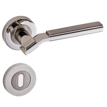 Doğanlar Asos Lüx Rozetli Kapı Kolu Nikel Saten