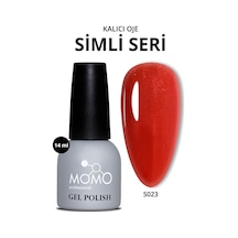 Momo Professional Kalıcı Oje S023 Işıltılı Klasik Kırmızı 14 ML
