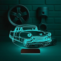 Luvivia Amerikan Klasik Araba Vintage 3d Lamba - Masa Gece Lambası Şeffaf