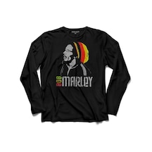 Reggae Bob Marley Müzik Kralı 2 Uzun Kollu Tişört (512929751)