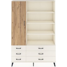 Arges Dolap 8 Raflı 6 Çekmeceli Tek Kapaklı 132x30x195 Aytaş... Aytaşı