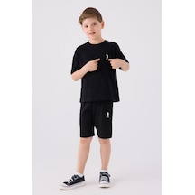 U.S. Polo Assn. U.s. Polo Assn Erkek Çocuk Siyah Bermuda Takımı 5274-43664 Siyah