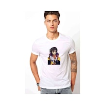 Anime One Baskılı Beyaz Erkek Tshirt