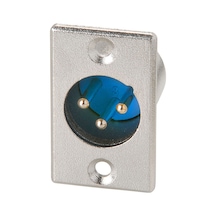 Panel Montajlı 3 Pin XLR Erkek Şase Konnektör