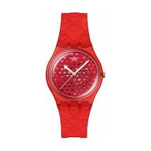 Swatch Love İn Scarlet So28z122 Kadın Kol Saati Gri