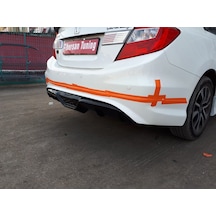Honda Civic Fb7 2013 Custom Arka Tampon Eki ----fibersan Tuning