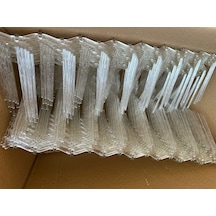 50 Adet Tekinoğlu Plastik Kuşkonmaz Şeffaf Diken 25 Metre Kuş Bariyeri, Tüylenme Önleyici Kuşsavar