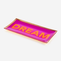 Mor Cam Dream Dekoratif Tabak 10x0,8x21 Cm