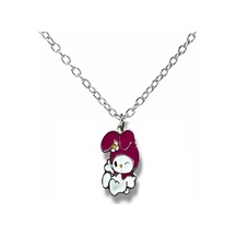 Göz Kırpan My Melody Figürlü Pembe Kolye 60 Cm Zincirli Kawaii Anime Takı Çok renkli