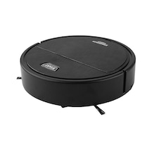 Youtek Siyah 3'lü Robot Süpürge Ve Mop: Evcil Hayvan Tüyü, Sert Zeminler Ve Halılar İçin Süpürme, Emme Ve Silme İşleviyle Sessiz Temizlik Siyah