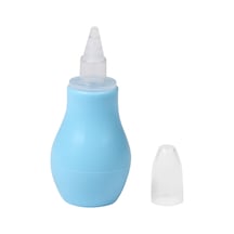 Geeksen Bebekler İçin El Pompalı Nazal Aspiratör - Geri Akış Önleyici, Yumuşak Malzeme, Mavi