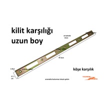 Kapı Kilit Karşılığı Uzun Duble Boy L Köşebent 4 Kanallı Ahşap Ka