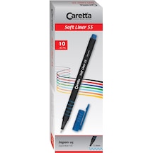 Caretta Softliner Keçeli Kalem 0.4 Mm Açık Mor 10 Lu 55/17 Çok Renkli