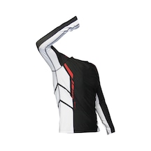 Dosmai Dijital Baskılı Uzun Kollu Rashguard Siyah Beyaz Rg071 Beyaz - Siyah
