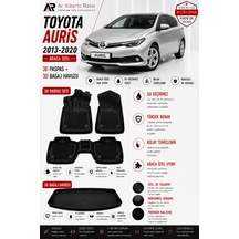 Toyota Auris 2013-2020 Araca Özel 3d Paspas + 3d Bagaj Havuzu