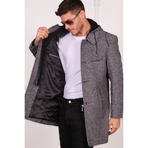 Plt8335 Dewberry Erkek Palto-diagonal Gri Diagonal Gri
