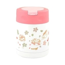 Çelik İçli Termos 350 Ml Pembe Çelik Kaşık İle Tx-6129 .