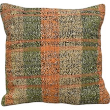 Zehra Abla Halı Yeni El Dokuma Dekoratif Kilim Kırlent Yastık Kılıfı 6800 Çok Renkli