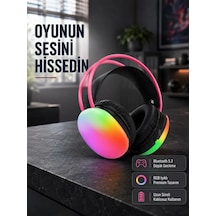 Mey İthalat Ergonomik Rgb Bluetooth Kulaklık 3d Ses Yeni Nesil