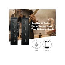 Vkemall Yuımer Wp14 Kablosuz Kulaklık Geri Besleme Sistemi - 2.4ghz 12ms Gecikme, 30m Menzil, 24bit/48khz Kayıpsız Ses, 1 Vericiyle