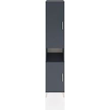 Hyperion Dolap 5 Raflı 2 Kapaklı 44x44x221 Antrasit-antrasit Antrasit