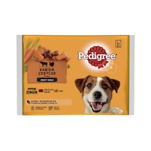 Pedigree Etli Seçenekleri 4'lü Poşet Paket Yaş Mama 4 X 100 G - 7 Adet Tarı