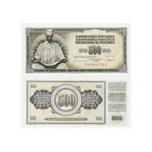 Yugoslavya 1981 Yılı 500 Dinar Replacement Za Serisi Kağıt Para Çil Unc Koleksiyon Para