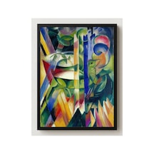Modern Sanat Marc Küçük Dağ Keçileri Çerçevesiz Poster 21x30 Cm A4 Tablo Modern Sanat Ekspresyonizm