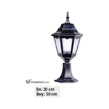 50X20 Abs Altıgen Fenerli Model Set Üstü Park Bahçe Aydınlatma Diğer