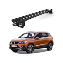 Trio-ı Seat Ateca 2016 Ve Sonrası Uyumlu Siyah Kilitli Ara Atkı 120cm Port Bagaj Tavan Barı