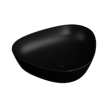 VitrA Plural 7812B483-0016 Üçgen Alçak Çanak Lavabo Mat Siyah