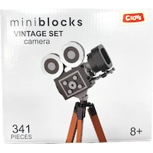 Mini Blok Vintage Kamera Yapım Seti 341 Parça