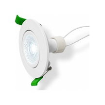 Gu10 Led Spot Armatür Seti Beyaz Kasa Dahil 4000k Doğal Beyaz Yuvarlak Spot Lamba Tak Çalıştır 6,5cm Uyumlu