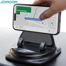 Xuweiwei Siyah 360 Derece Dönebilir Joyroom Araç İçin Ayarlanabilir Yaylı Telefon Tutucu Kaymaz Silikon