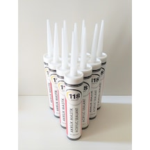10 Adet Beyaz Silikonize Mastik / Çekomastik 450  G