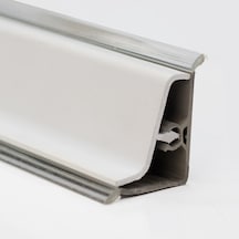Süpürgelik Pvc Profil S Düz Beyaz 1 Boy 3.66 Mt.