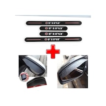 Fiat Bravo Uyumlu Carbon Kapı Eşiği + Ayna Yağmur Koruyucu (552943647)
