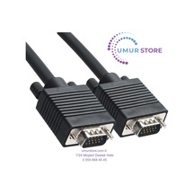 5m Ferrit Core Emı/rfı Filtreli Vga Monitör Kablosu