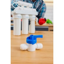 Su Arıtma Cihazı Küresel Ara Vana Plastik 6 Mm Hortum Girişli (483664359)