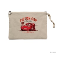 Zepplin Giyim Cars Piston Cup Clutch Astarlı Cüzdan / El Çantası