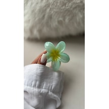 Lotus Mandal Toka Mandal Saç Tokası Kadın Saç Tokası - Aksesuarı Sarı - Yeşil