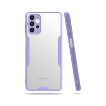 Gld-spt- Newface Samsung Uyumlu Galaxy A72 Kılıf Platin Silikon - Lila