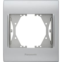 Panasonic Thea Blu Chrome Matt+Beyaz Tekli Çerçeve - WBTF08015CM-TR