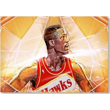 Cakasepetim Dominique Wilkins Hawks Basketbol Ahşap Mdf Tablo