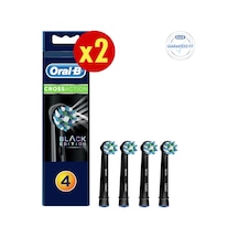 Oral-B CrossAction Elektrikli Diş Fırçası Yedek Başlığı 8'li Siyah