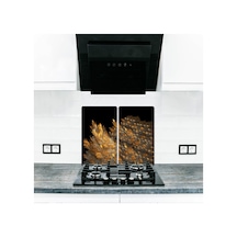 2' Li 40X52 CM Flu Desenli Cam Kesim Tablası ve Ocak Koruma