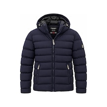 Fiyesmen Slim Fit Erkek Kapşonlu Mont 7817 Lacivert