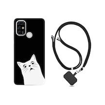 Casper Via F20 Kılıf Boyun Askılı Şaşkın Kedi 1900