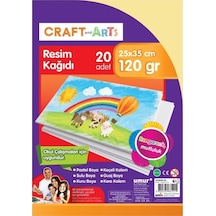 Craft And Arts Resim Kağıdı 20'li 25x35 Cm 120 Gr 1 Paket