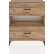 Arges Şifonyer Tek Raflı 2 Çekmeceli 88x30x106 Çam-çam Atlas Çam